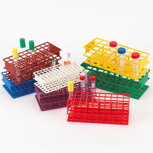 24 place nylon wireless tube rack orange